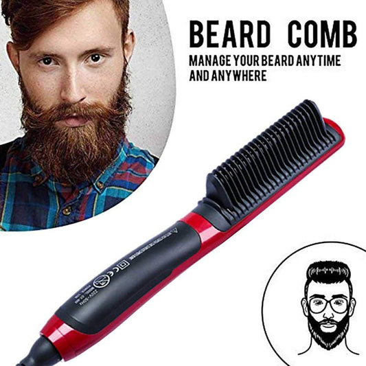 Ionic Hair & Beard Straightening Brush