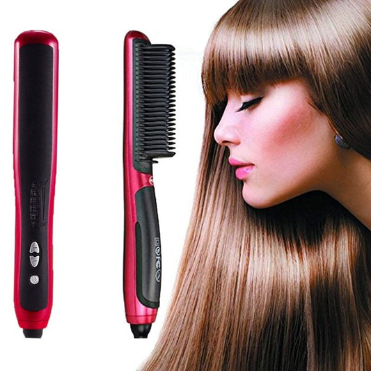 Ionic Hair & Beard Straightening Brush